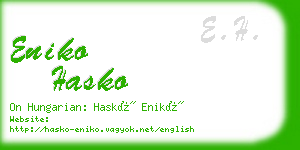 eniko hasko business card